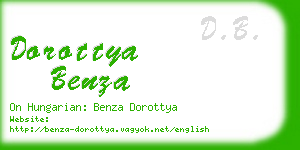 dorottya benza business card